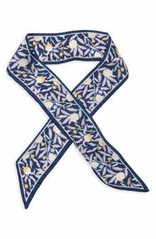 Floral Mini Skinny Scarf