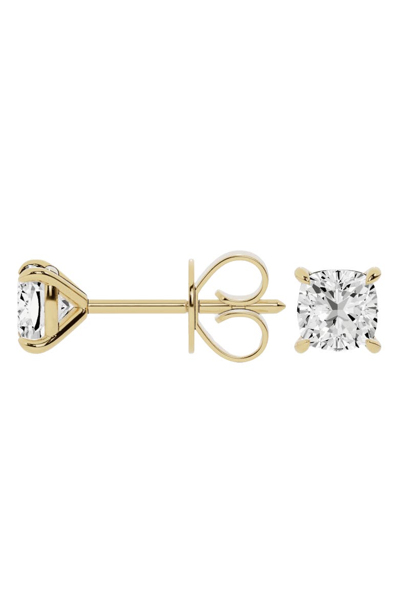 Jennifer Fisher 18K Gold Cushion Cut Lab Created Diamond Stud Earrings, Alternate, color, 18K Yellow Gold