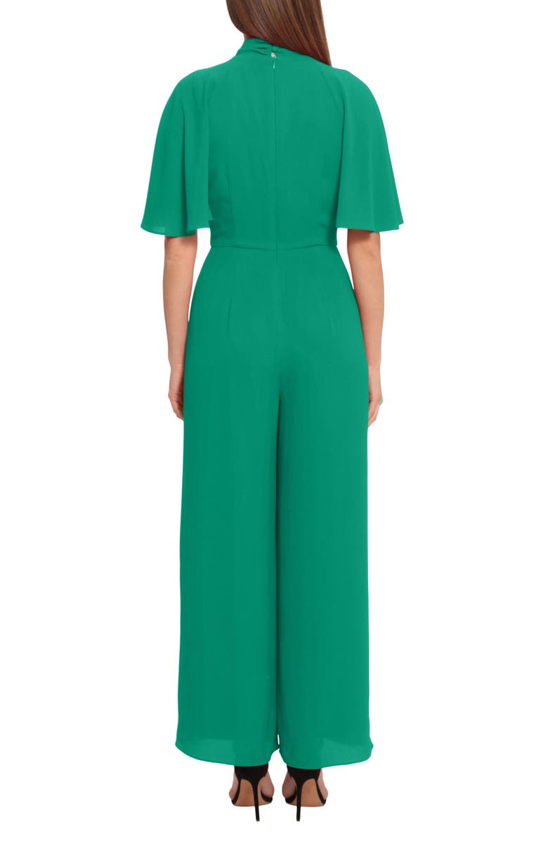 Maggy London Twist Neck Wide Leg Jumpsuit, Alternate, color, 