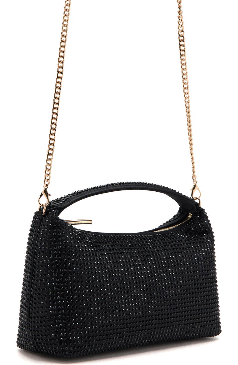 MANGO Small Rhinestone Handbag, Main, color,