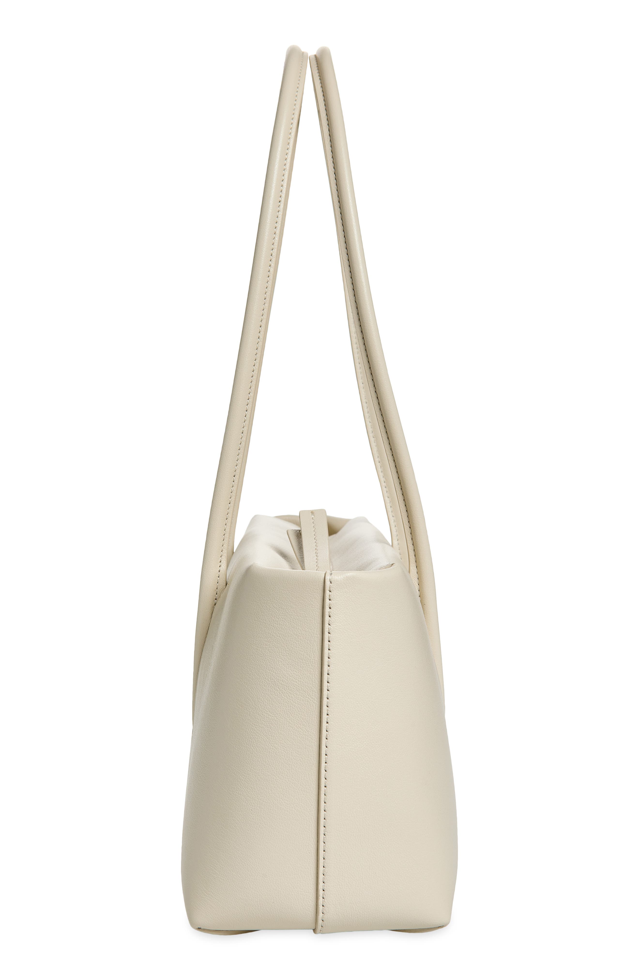 The Stockholm Leather Shoulder Bag, Alternate, color, CHALK