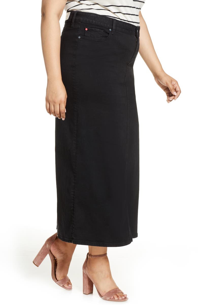 SLINK Jeans Long Denim Skirt, Alternate, color,