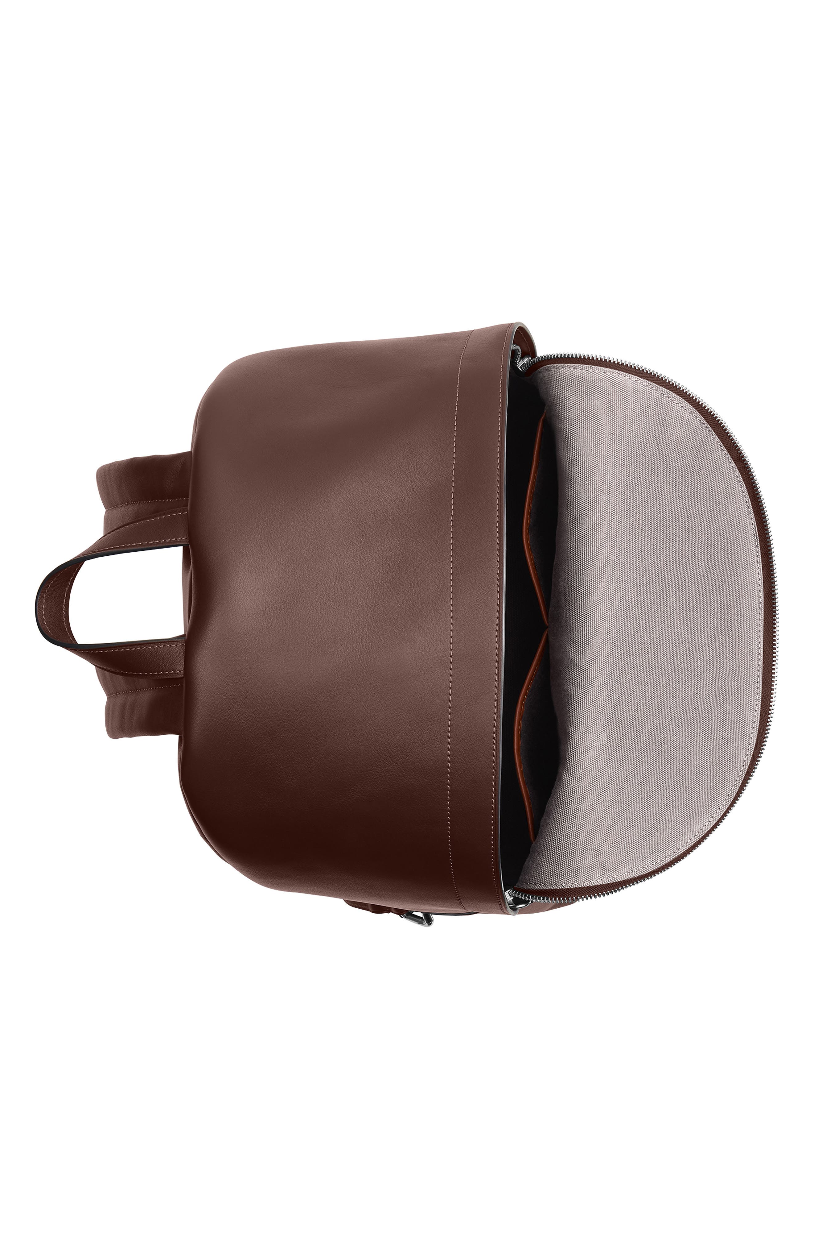 COACH Ridgewood Leather Backpack, Alternate, color, Maple
