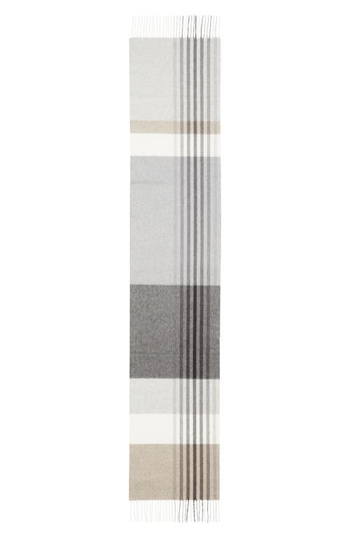 Andrew Stewart Colorblock Cashmere Scarf In Gray