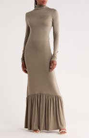 GO COUTURE Long Sleeve Maxi Dress