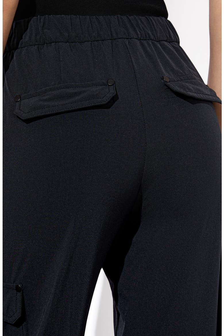 Milo Balloon Leg Cargo Pants, Alternate, color, BLACK