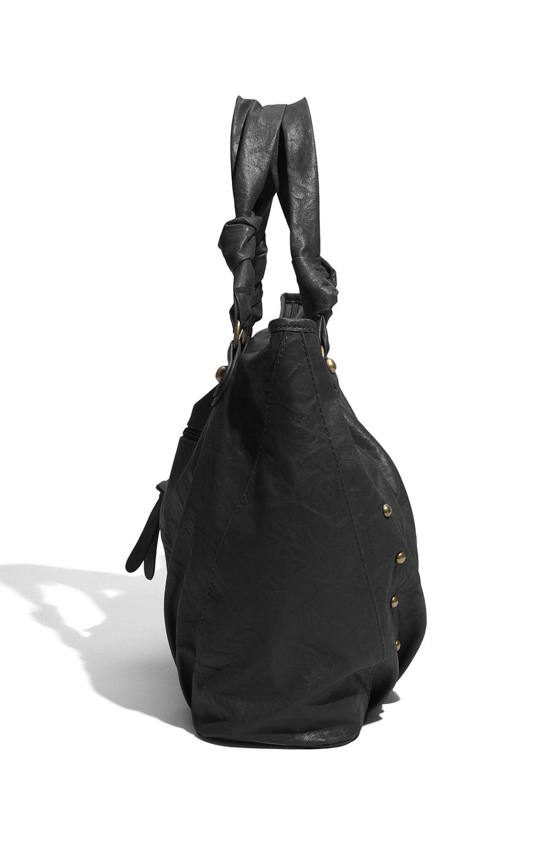 Double Handle Tote, Alternate, color, BLACK