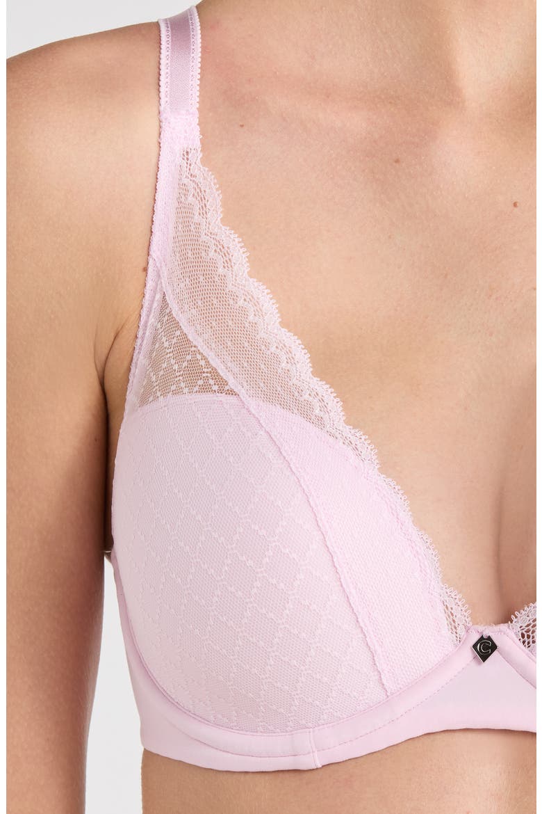 Norah Chic Plunge T-Shirt Bra, Alternate, color, CANDY PINK