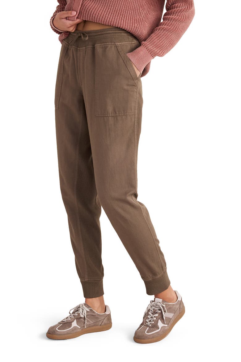 The Effortless Twill Jogger, Main, color, Garment Dye Slate Brown