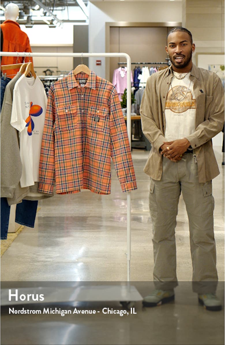 Prosper Plaid Flannel Button-Up Shirt, sales video thumbnail