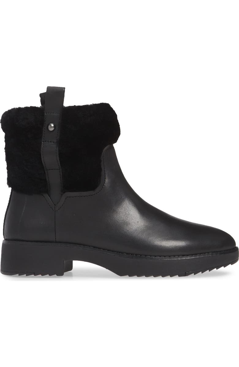 FitFlop Mimie Genuine Shearling Trim Bootie, Alternate, color,