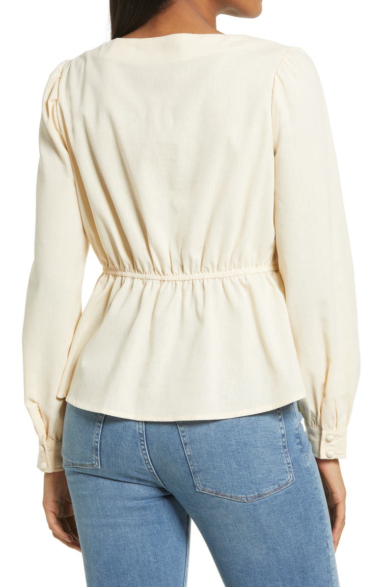 KENDALL + KYLIE Button Front Top, Alternate, color,