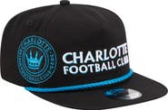 New Era Men's New Era  Black Charlotte FC Heritage The Golfer Snapback Hat