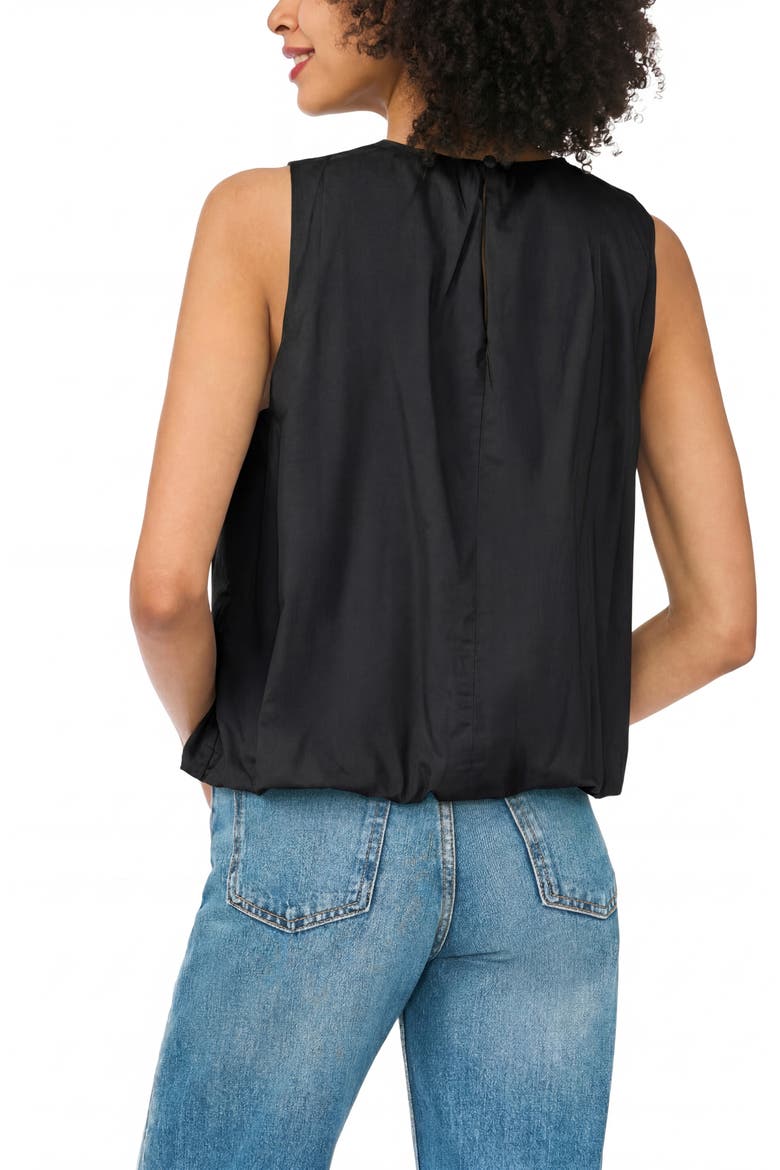 Cotton Poplin Bubble Top, Alternate, color, BLACK