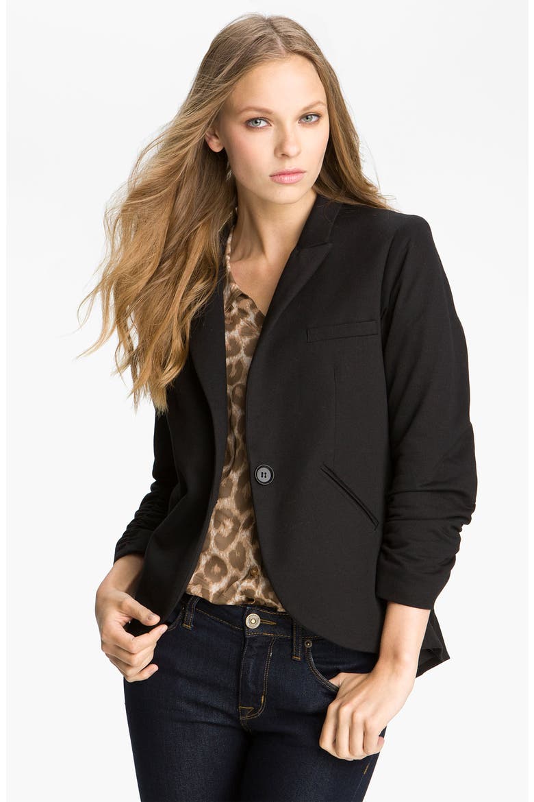 Gibson Equestrian Blazer, Main, color, BLACK