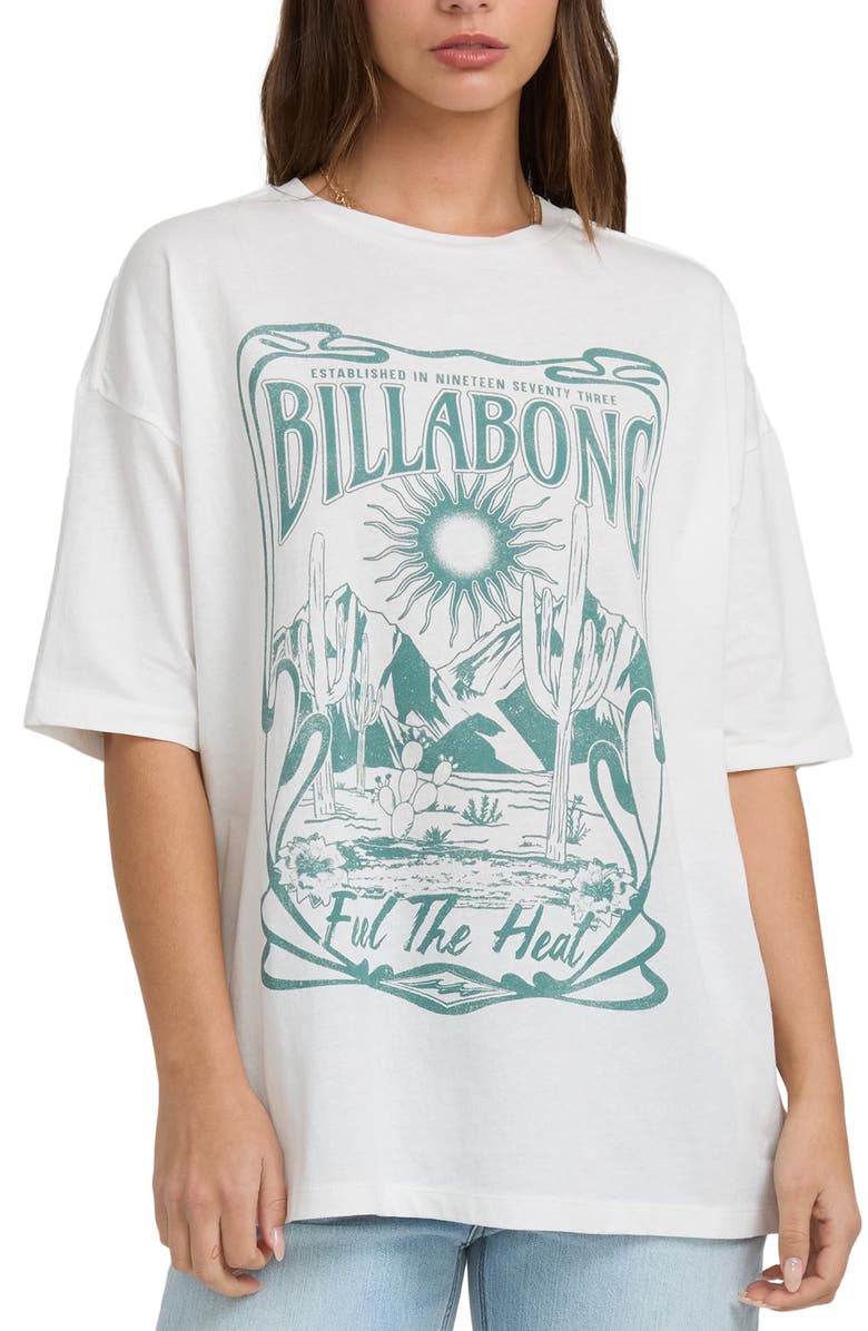 Billabong Desert Wandering Cotton Blend Graphic T-Shirt, Main, color, Salt Crystal