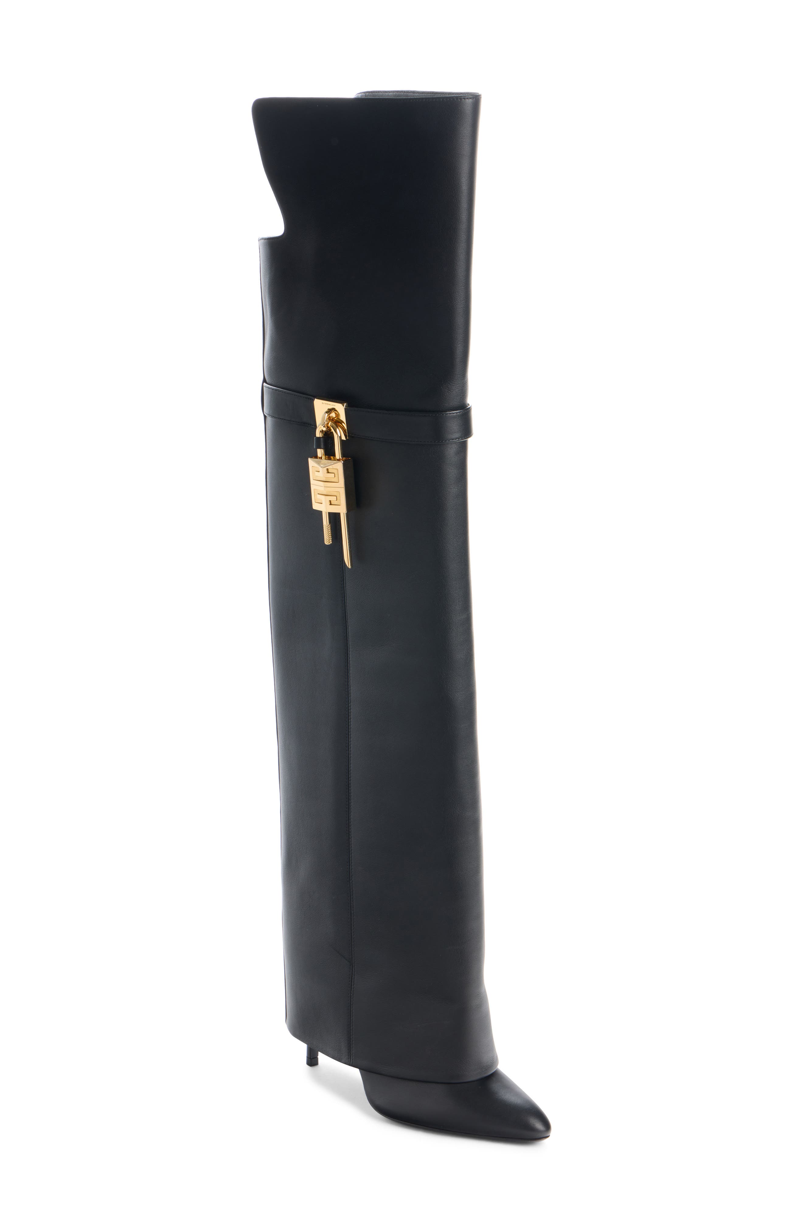 Givenchy Shark Lock Over the Knee Boot, Main, color, 
