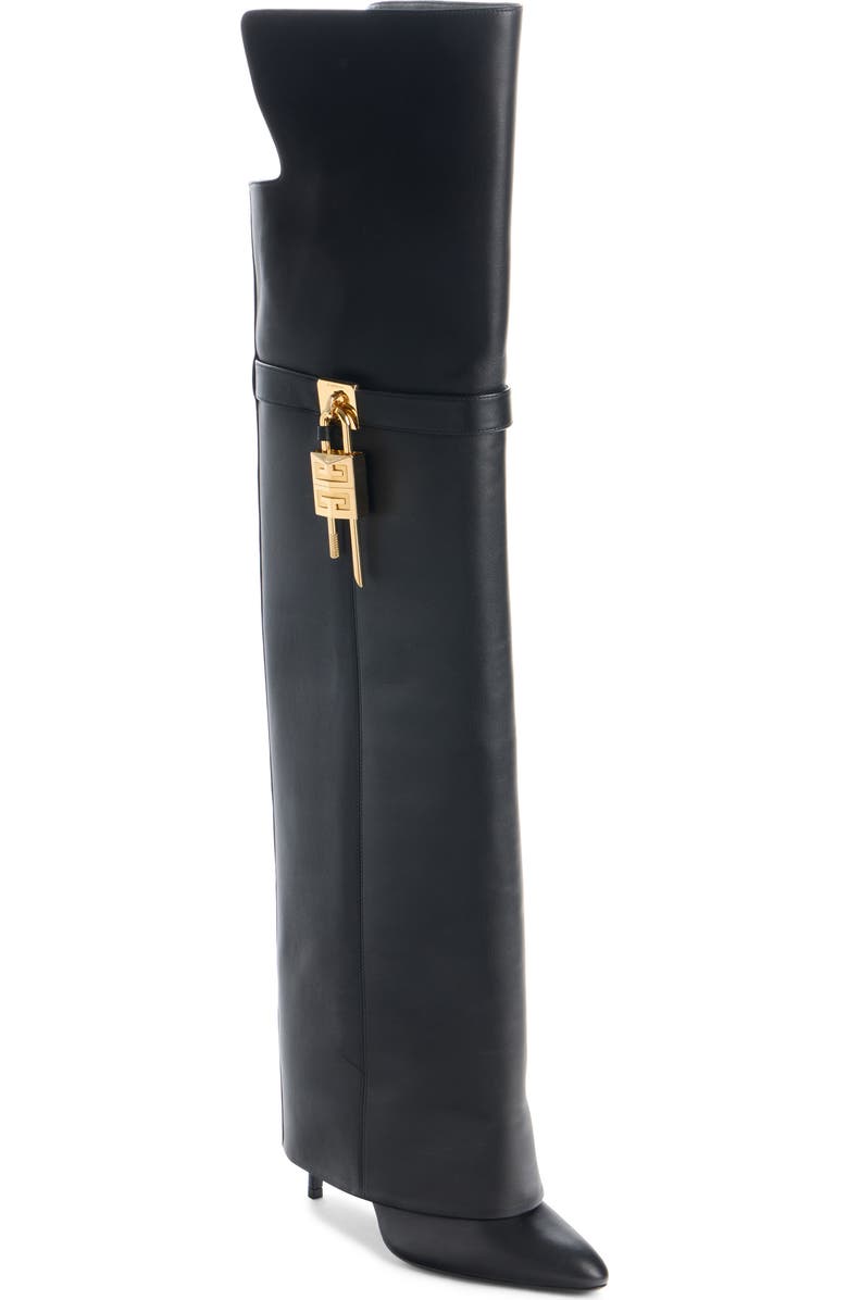 Givenchy Shark Lock Over the Knee Boot, Main, color,