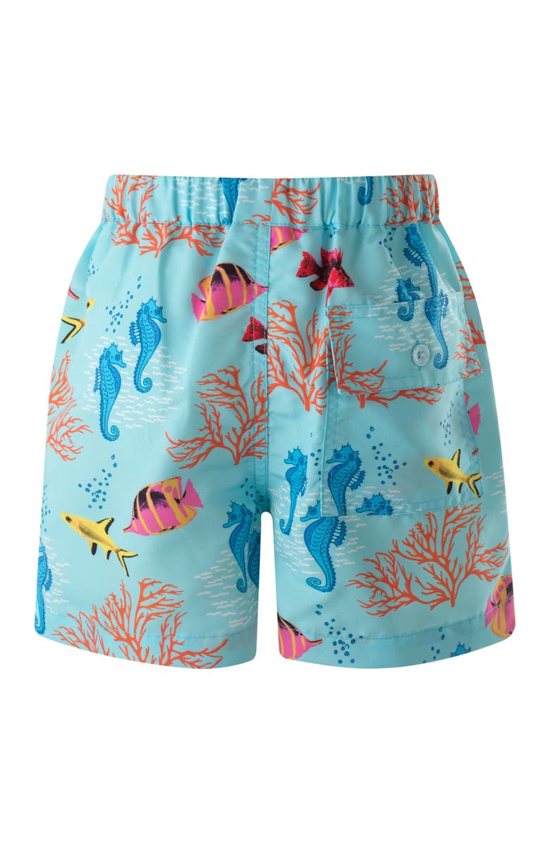 Rachel Riley Coral Reef Swim Trunks, Alternate, color, 