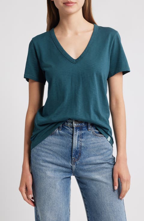 The Vee Slub Cotton T-Shirt