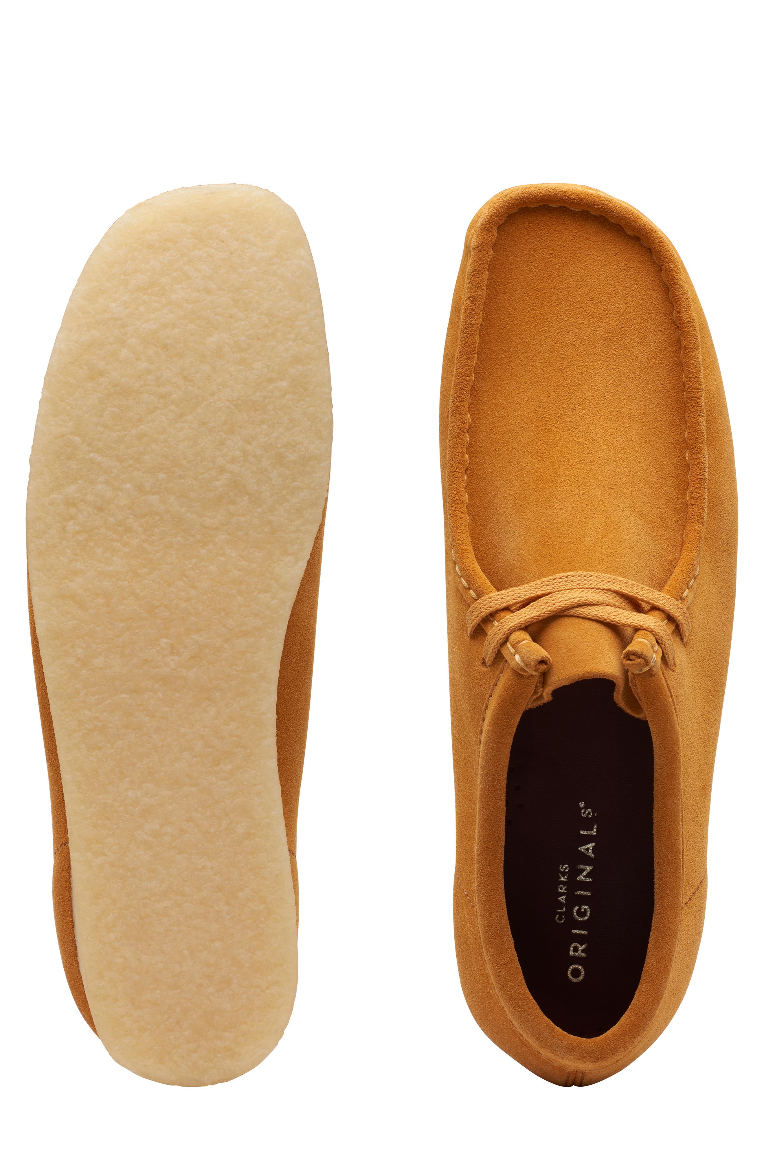 'Wallabee' Moc Toe Derby, Alternate, color, TURMERIC SUEDE