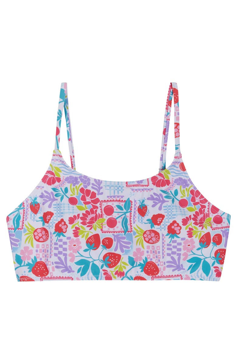 Andy & Evan Kids' Stamp Print Two-Piece Swimsuit, Alternate, color,