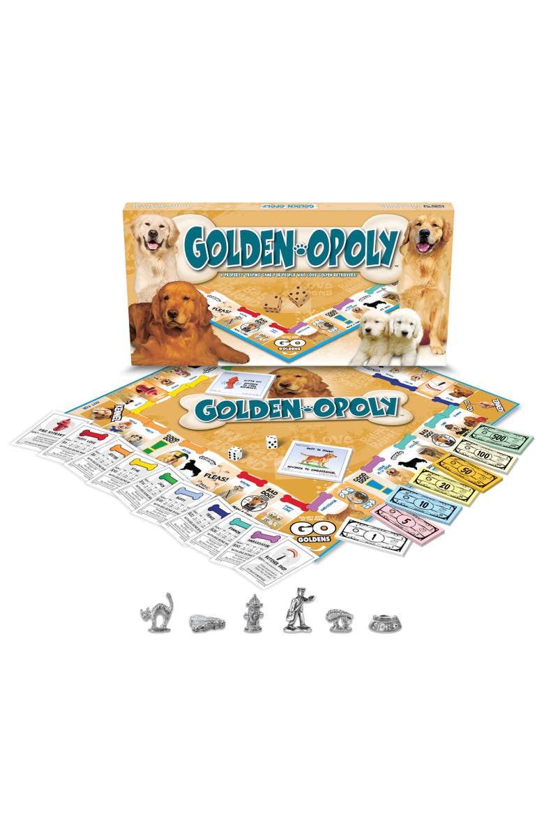 Late for the Sky Goldenopoly Monopoly Board Game, Main, color, Multicolored