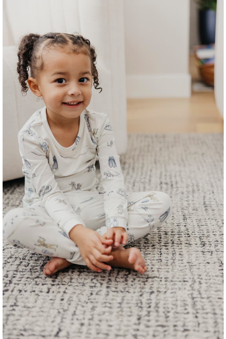 Tatooine Fitted Two-Piece Pajamas, Alternate, color, TATOOINE