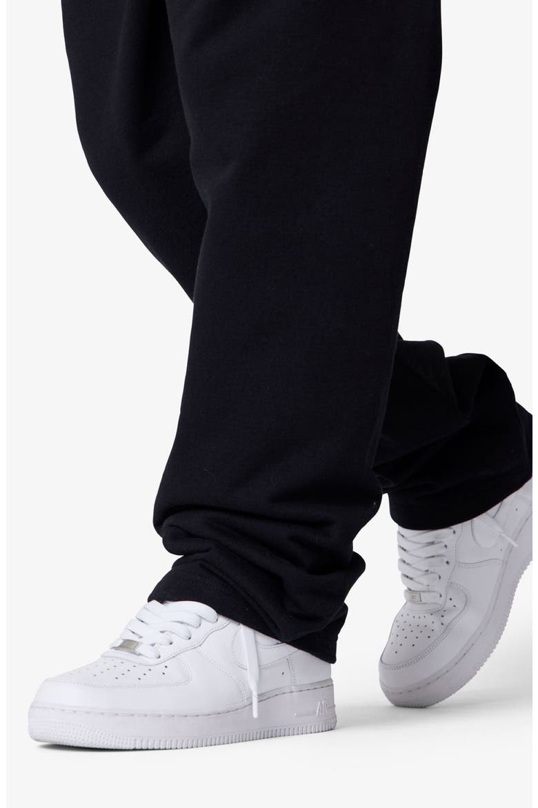 Relaxed Heavy Basic Sweatpants, Alternate, color, BLACK