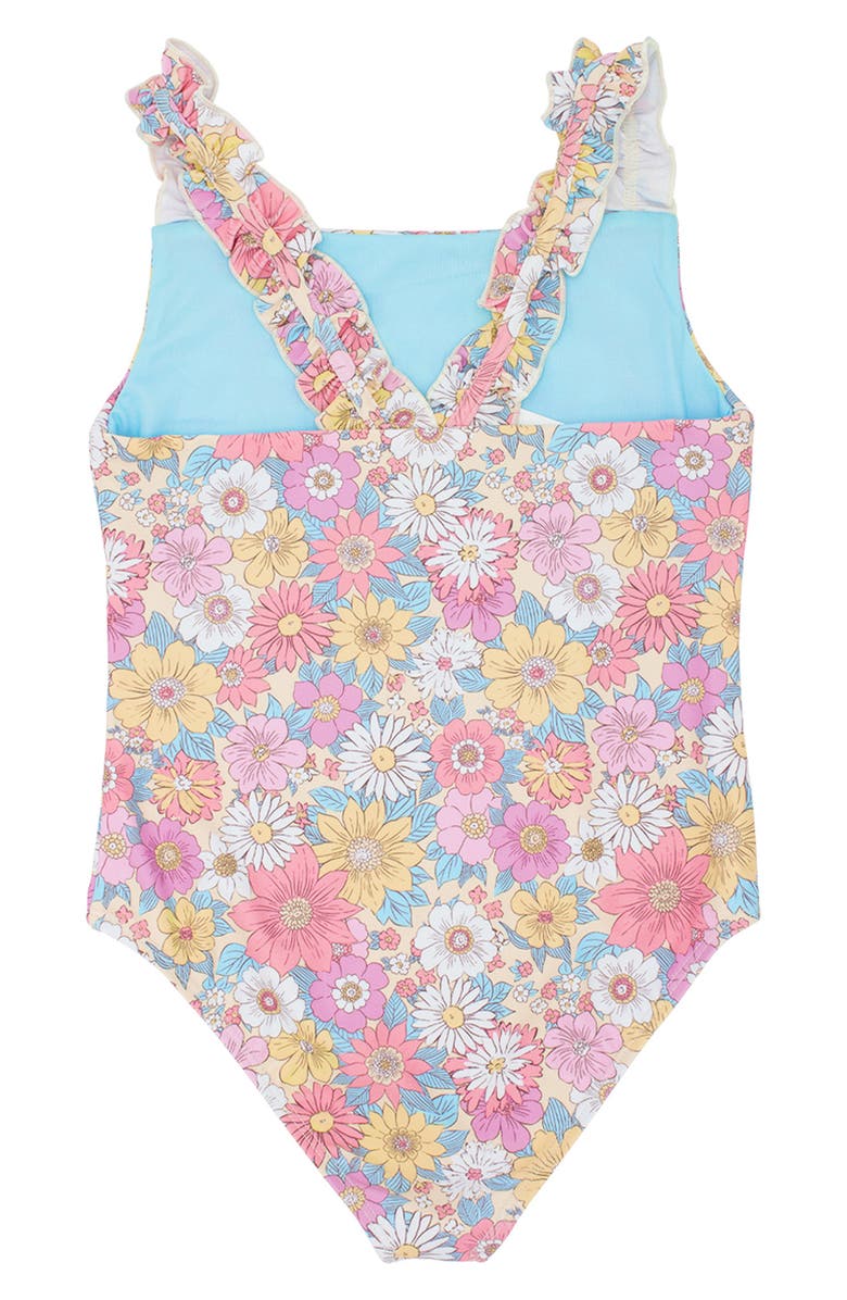 Feather 4 Arrow Lola Floral Print One-Piece Swimsuit, Alternate, color, 