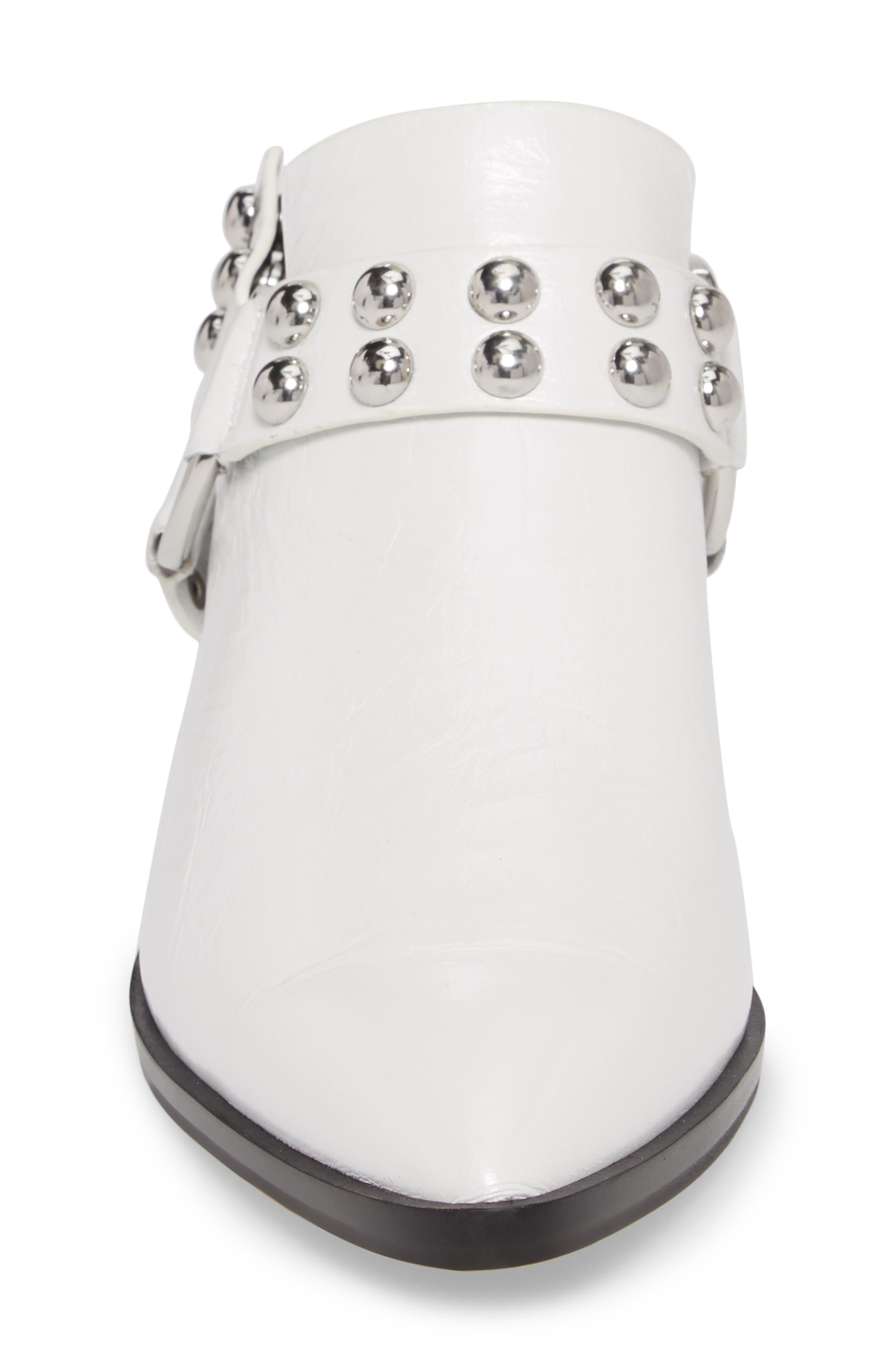 Korlyn Studded Bootie, Alternate, color, WHITE LEATHER
