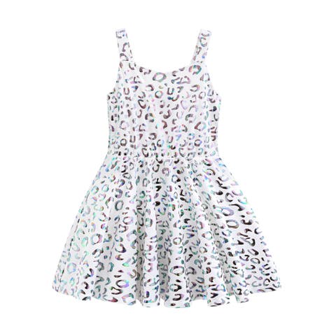 Arlisse Holographic Leopard Dress