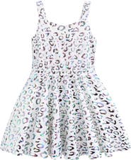 Mimi Tutu Arlisse Holographic Leopard Dress