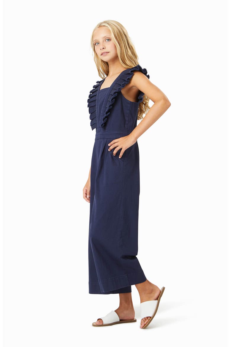 Habitual Pleated Jumpsuit, Alternate, color, NAVY