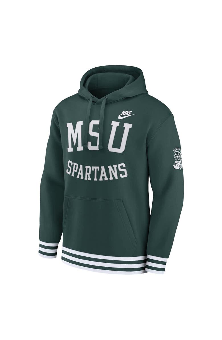 Nike Men's Nike Green Michigan State Spartans Legacy Retro Pullover Hoodie, Alternate, color, 