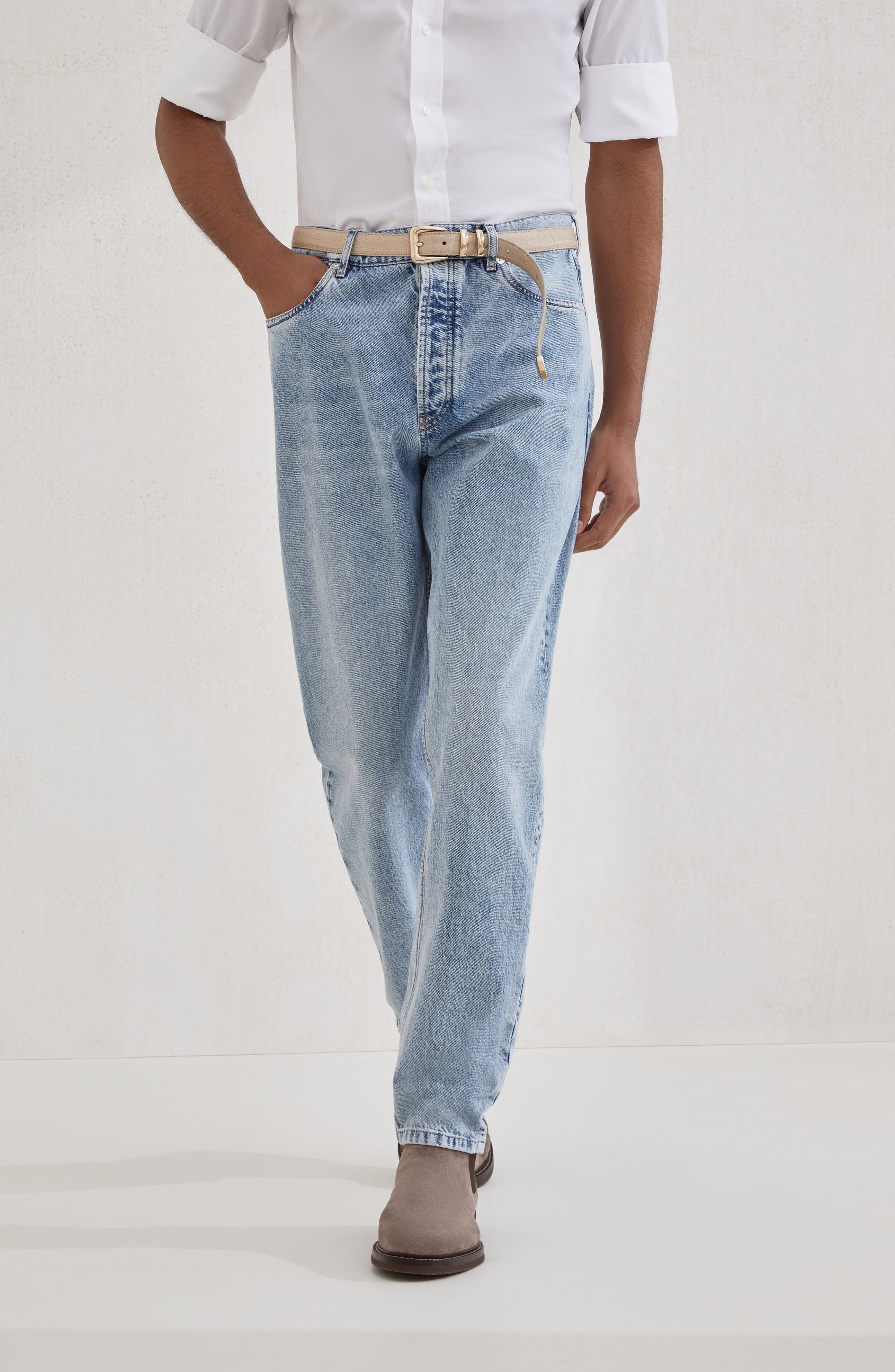 Iconic fit five-pocket trousers - image 2