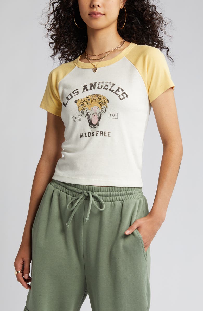 Vinyl Icons Los Angeles Colorblock Graphic T-Shirt, Alternate, color,