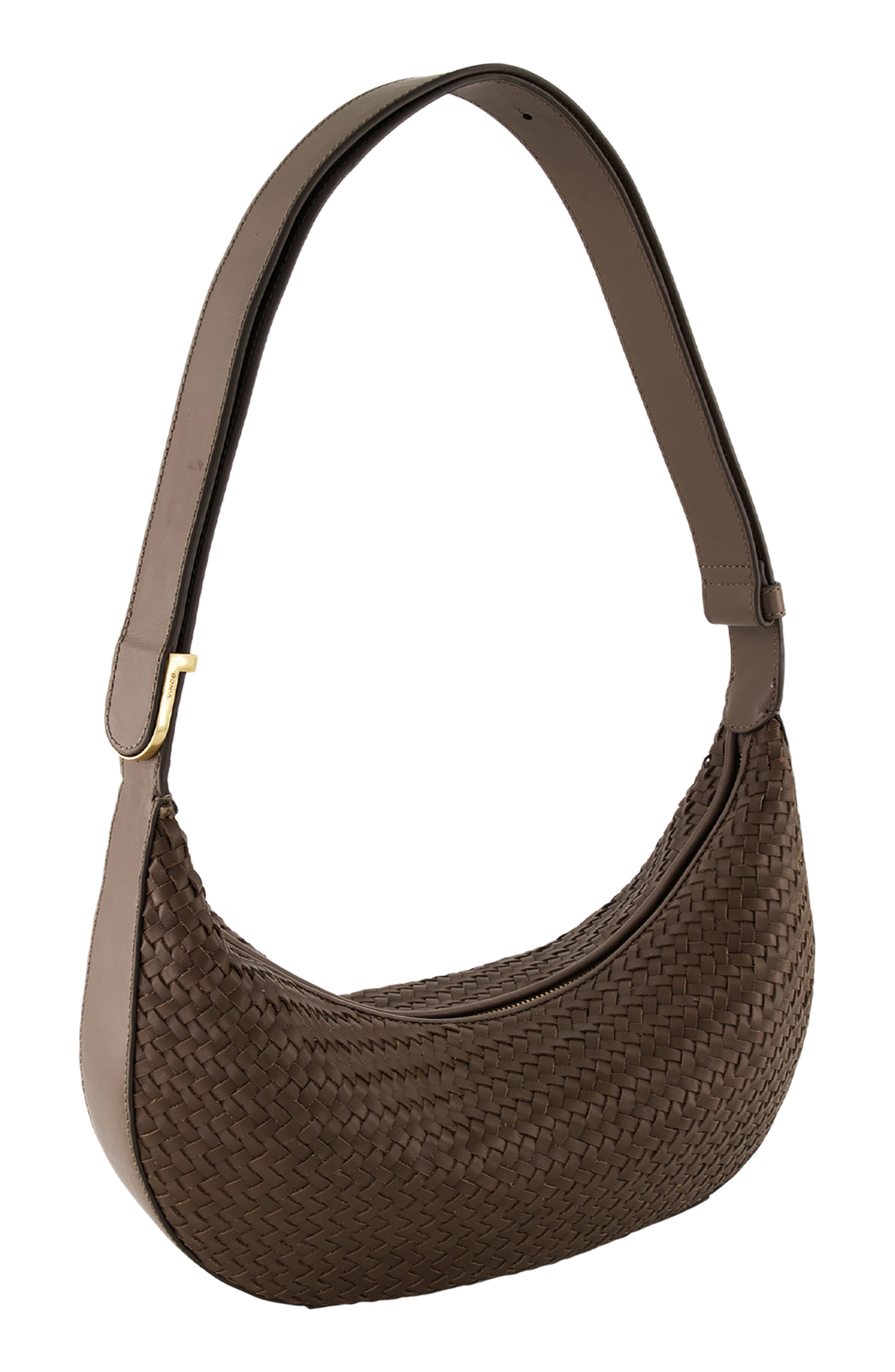 Small Eris Woven Leather Hobo Bag, Alternate, color, DATE