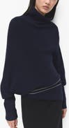 MANGO Asymmetric Turtleneck Sweater