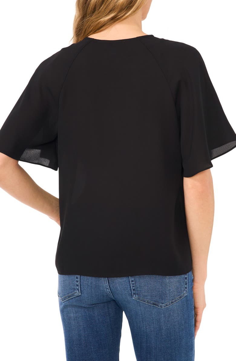 CeCe Ruffle Sleeve Top, Alternate, color, 
