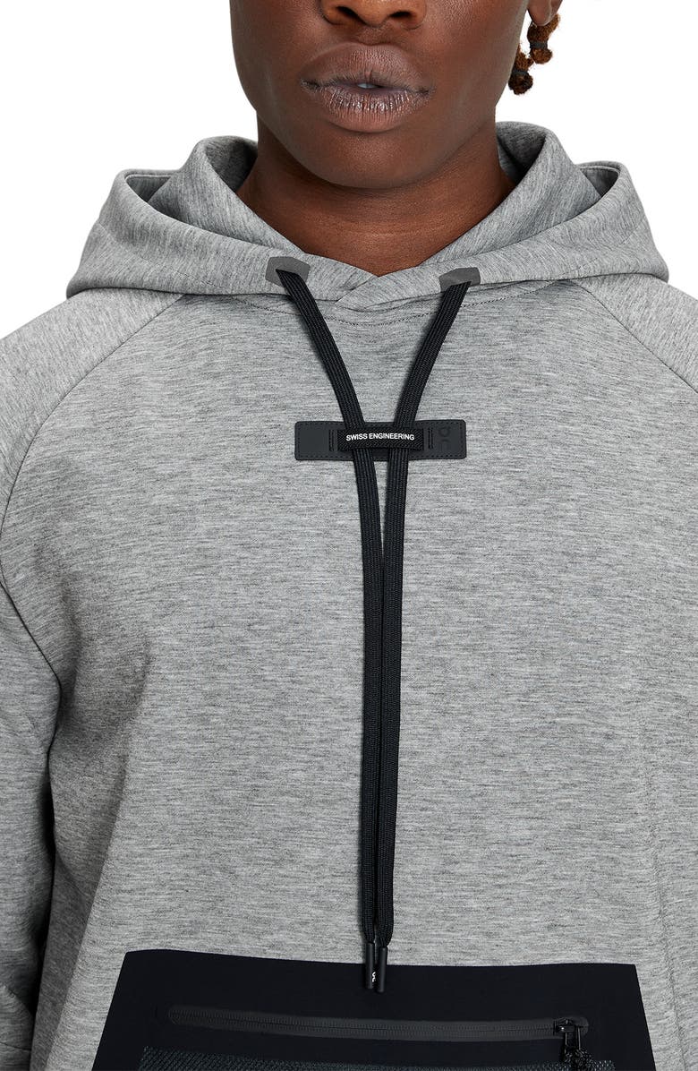 On Pullover Hoodie, Alternate, color, Grey