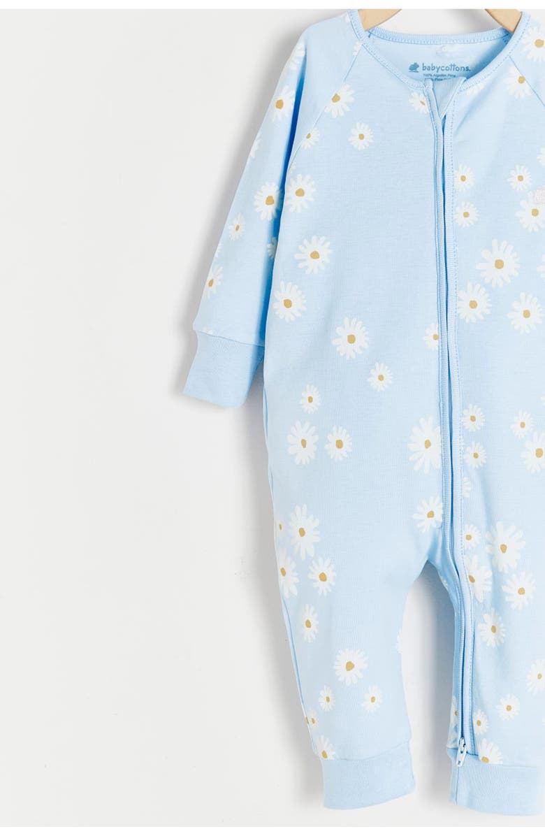 Babycottons Premium Peruvian Pima Cotton Rita Zip One-Piece Pajamas For Infant, Alternate, color, 