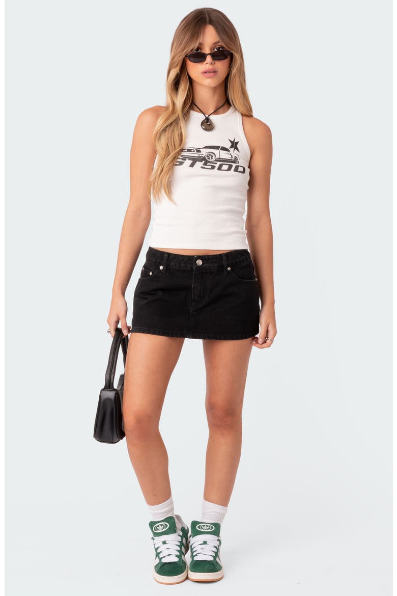 Spencer Nonstretch Denim Skirt, Alternate, color, BLACK-WASHED