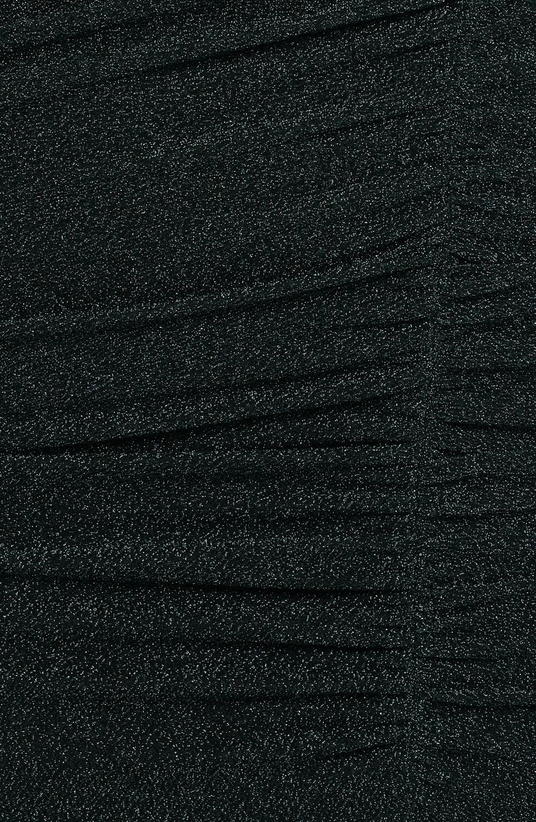 Petal & Pup Mel Metallic Cap Sleeve Midi Dress, Alternate, color, Dark Emerald