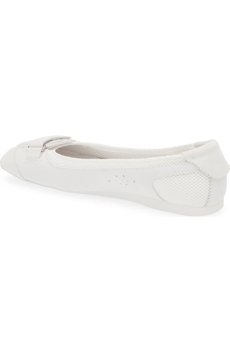 Jeffrey Campbell Faylen Ballet Flat, Alternate, color, White Suede Combo