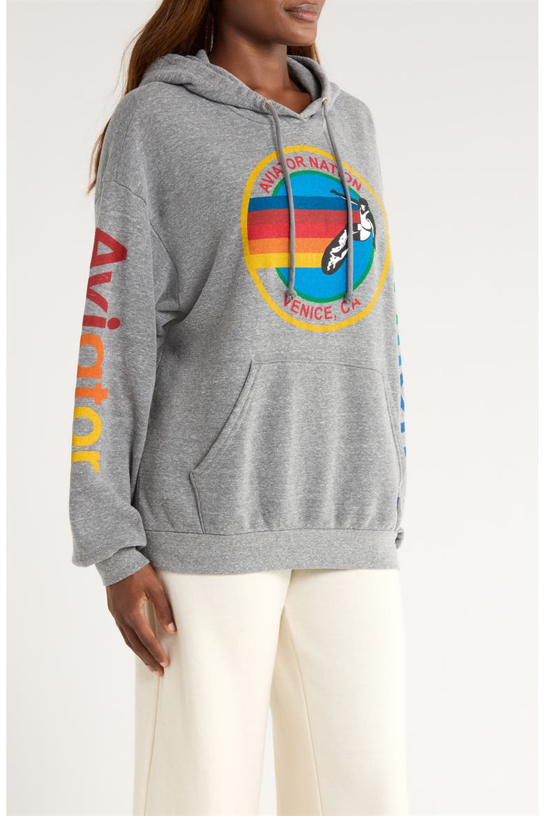 Relaxed Graphic Hoodie, Alternate, color, HEATHER GREY
