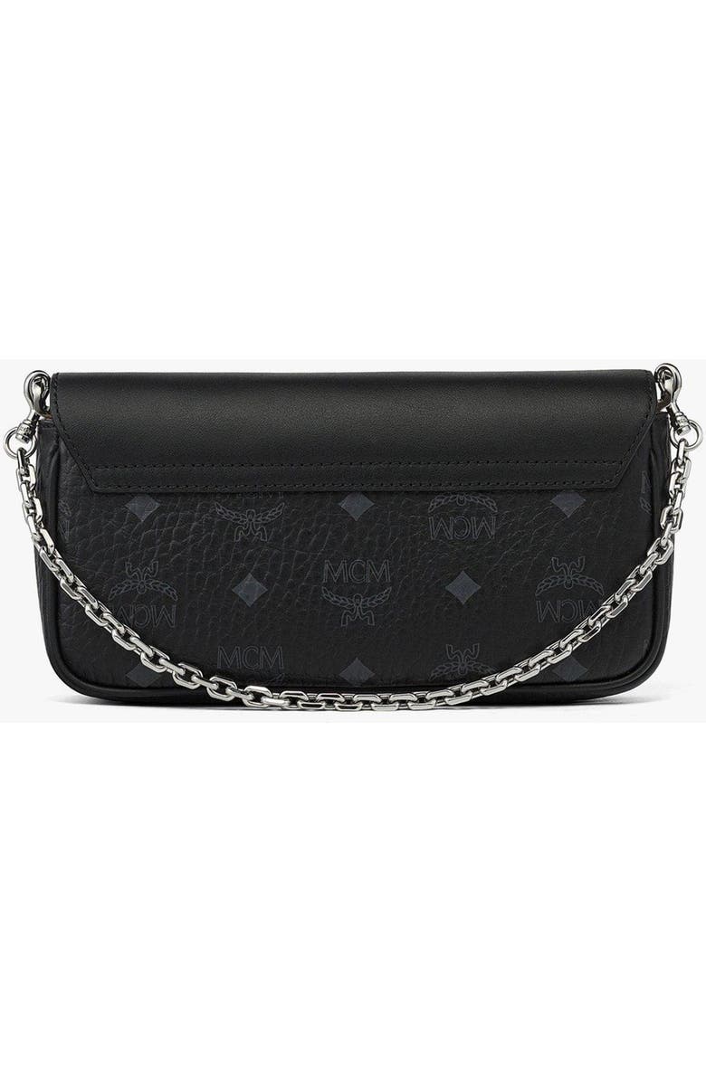 MCM Tracy Crossbody in Visetos Leather Mix, Alternate, color, Black