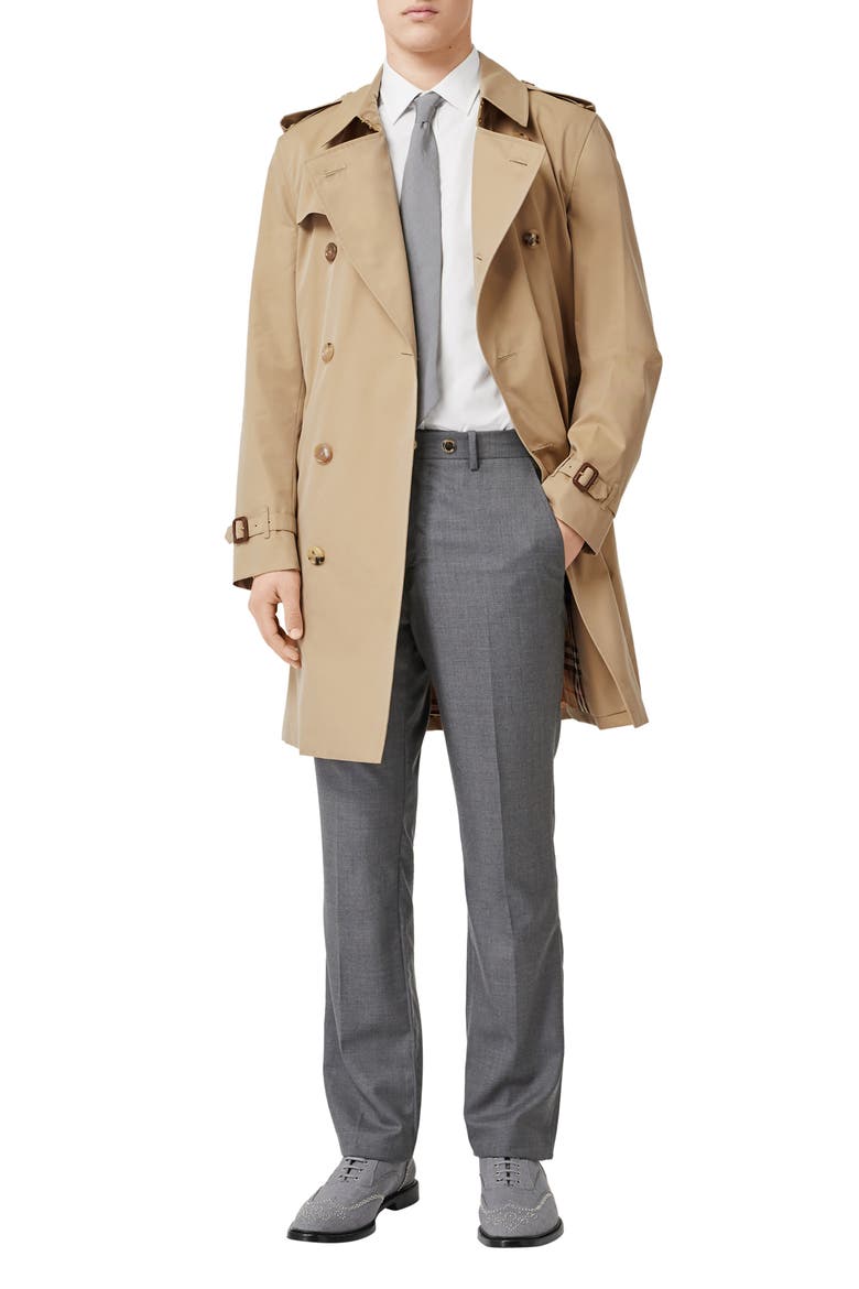Kensington Mid Trench Coat, Alternate, color, HONEY
