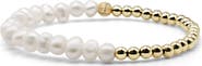 Bowood Lane Birdie Freshwater Pearl & Gold Filled Beaded Bracelet