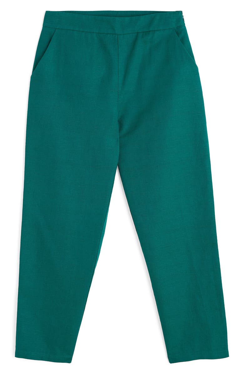 Seasalt Cornwall Westlin Linen & Organic Cotton Suit Pants, Alternate, color, Pine Shoots